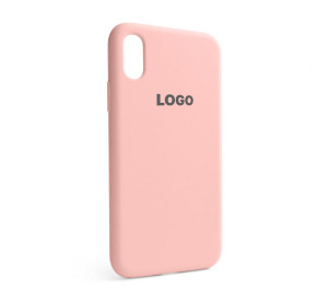 Чохол Full Silicone Case для Apple iPhone X, Xs light pink (12)