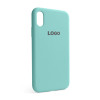 Чохол Full Silicone Case для Apple iPhone X, Xs sea blue (21)