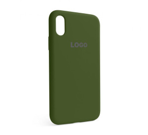 Чохол Full Silicone Case для Apple iPhone X, Xs army green (45)