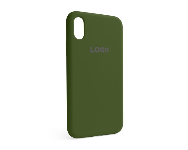 Чохол Full Silicone Case для Apple iPhone X, Xs army green (45)