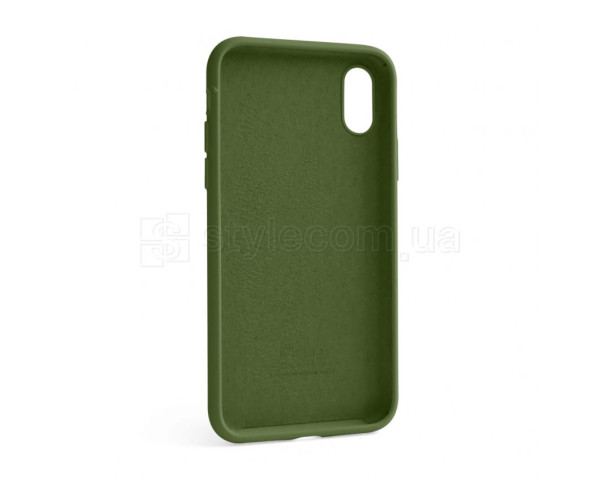 Чохол Full Silicone Case для Apple iPhone X, Xs army green (45)