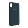 Чехол Full Silicone Case для Apple iPhone X, Xs cosmos blue (46)