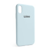 Чохол Full Silicone Case для Apple iPhone X, Xs sky blue (58)