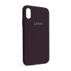 Чохол Full Silicone Case для Apple iPhone X elderberry (69)