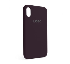 Чохол Full Silicone Case для Apple iPhone X elderberry (69)
