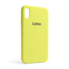 Чохол Full Silicone Case для Apple iPhone Xr flash lime (41)