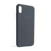 Чохол Full Silicone Case для Apple iPhone Xs Max dark grey (15)