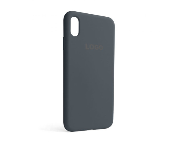 Чохол Full Silicone Case для Apple iPhone Xs Max dark grey (15)