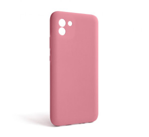 Чохол Full Silicone Case для Samsung Galaxy A03/A035 (2021) light pink (12) (без логотипу)