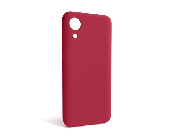 Чехол Full Silicone Case для Samsung Galaxy A03 Core/A032 (2021) fluorescent rose (37) (без логотипа)