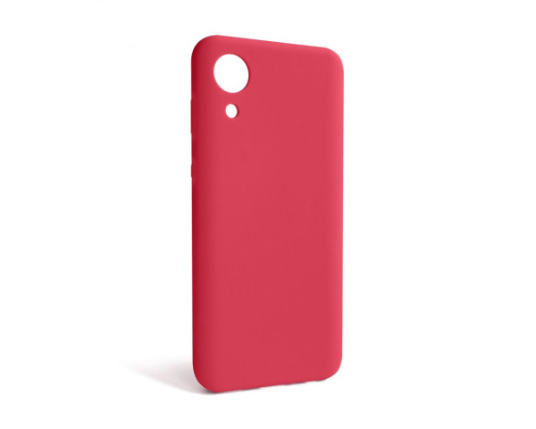 Чехол Full Silicone Case для Samsung Galaxy A03 Core/A032 (2021) rose red (42) (без логотипа)