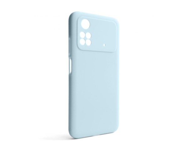 Чохол Full Silicone Case для Xiaomi Poco M4 Pro 5G light blue (05) (без логотипу)