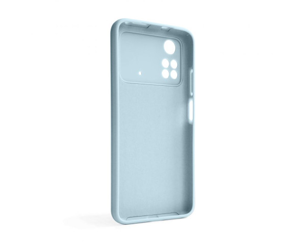 Чохол Full Silicone Case для Xiaomi Poco M4 Pro 5G light blue (05) (без логотипу)