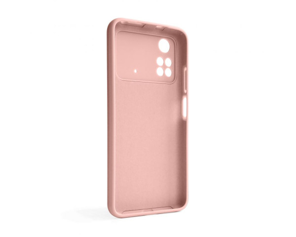 Чохол Full Silicone Case для Xiaomi Poco M4 Pro 5G light pink (12) (без логотипу)