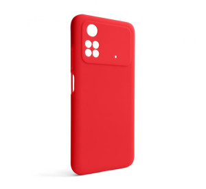 Чохол Full Silicone Case для Xiaomi Poco M4 Pro 5G red (14) (без логотипу)