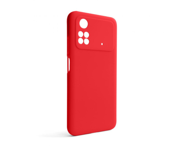 Чохол Full Silicone Case для Xiaomi Poco M4 Pro 5G red (14) (без логотипу)