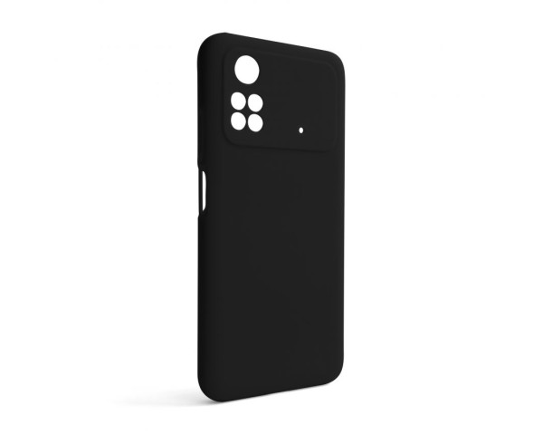 Чохол Full Silicone Case для Xiaomi Poco M4 Pro 5G black (18) (без логотипу)
