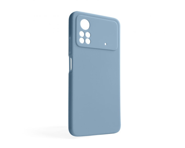 Чохол Full Silicone Case для Xiaomi Poco X4 Pro light blue (05) (без логотипу)