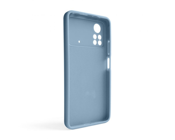 Чохол Full Silicone Case для Xiaomi Poco X4 Pro light blue (05) (без логотипу)