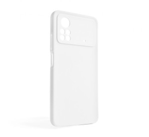 Чохол Full Silicone Case для Xiaomi Poco X4 Pro white (09) (без логотипу)