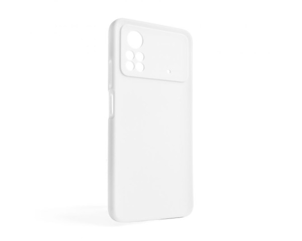 Чохол Full Silicone Case для Xiaomi Poco X4 Pro white (09) (без логотипу)