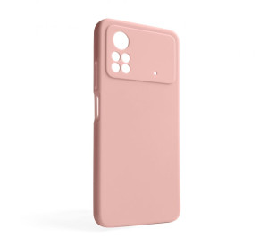 Чохол Full Silicone Case для Xiaomi Poco X4 Pro light pink (12) (без логотипу)
