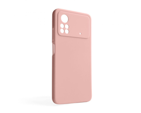 Чохол Full Silicone Case для Xiaomi Poco X4 Pro light pink (12) (без логотипу)
