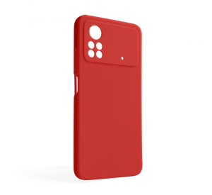 Чохол Full Silicone Case для Xiaomi Poco X4 Pro red (14) (без логотипу)