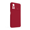 Чохол Full Silicone Case для Xiaomi Poco X4 Pro fluorescent rose (37) (без логотипу)