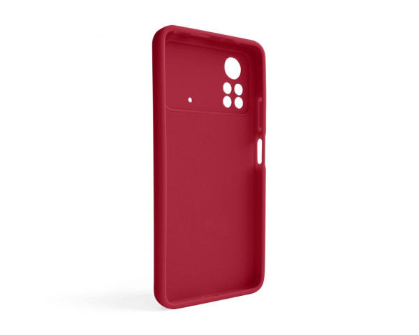 Чохол Full Silicone Case для Xiaomi Poco X4 Pro fluorescent rose (37) (без логотипу)