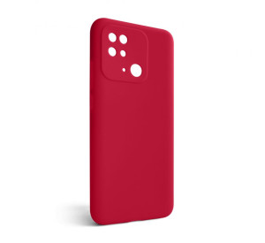 Чохол Full Silicone Case для Xiaomi Redmi 10C rose red (42) (без логотипу)