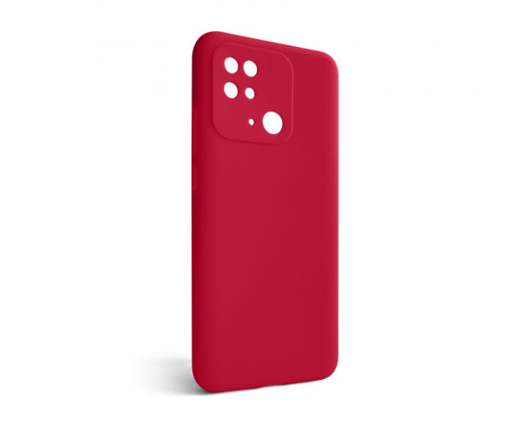 Чохол Full Silicone Case для Xiaomi Redmi 10C rose red (42) (без логотипу)