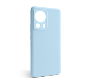 Чехол Full Silicone Case для Xiaomi Redmi 13 Lite light blue (05) (без логотипа)