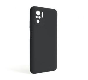 Чехол Full Silicone Case для Xiaomi Redmi Note 10 4G black (18) (без логотипа)