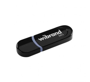 Флеш-пам'ять USB Wibrand Panther 64GB USB 2.0 black