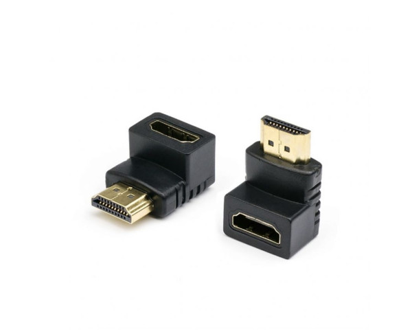 Перехідник HDMI to HDMI кутовий black