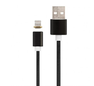 Кабель USB DM-M15 Lightning Magnetic black