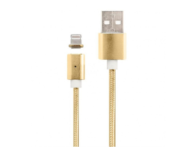 Кабель USB DM-M15 Lightning Magnetic gold