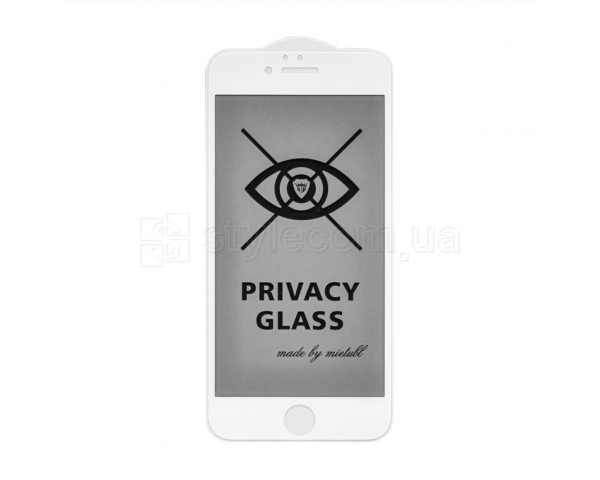 Захисне скло Privacy для Apple iPhone 6, 6s white