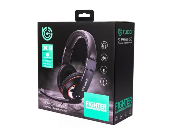 Навушники X8 black/red