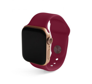 Ремінець для Apple Watch Sport Band силіконовий 38/40мм S/M marsala / марсала (52)