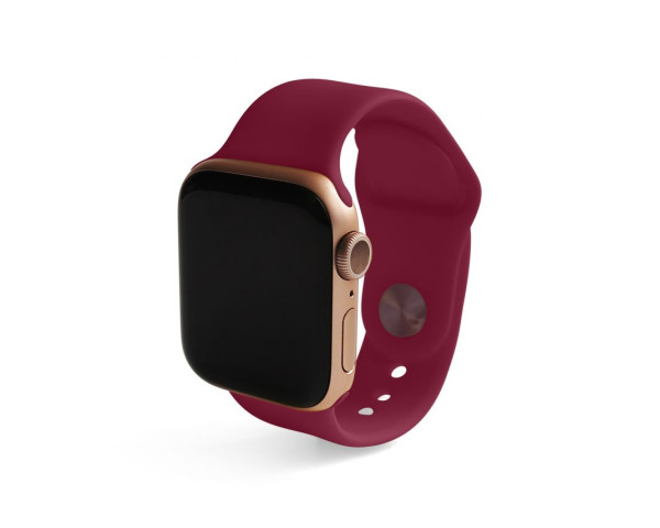 Ремінець для Apple Watch Sport Band силіконовий 38/40мм S/M marsala / марсала (52)