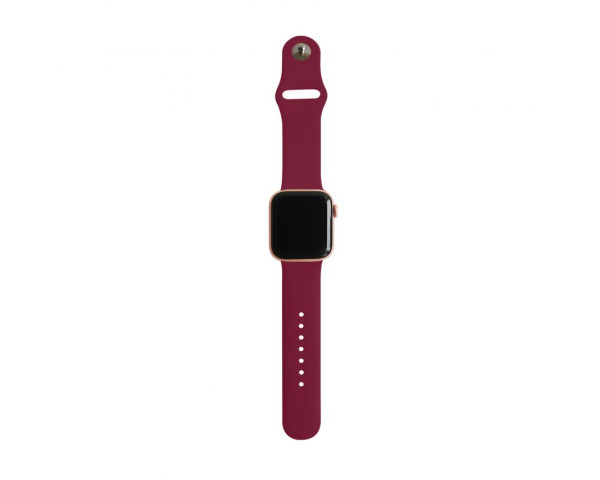 Ремінець для Apple Watch Sport Band силіконовий 38/40мм S/M marsala / марсала (52)