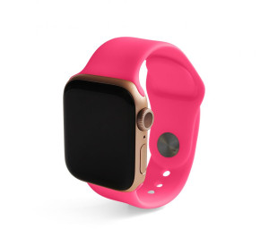 Ремінець для Apple Watch Sport Band силіконовий 38/40мм S/M neon pink / неоновий рожевий (47)