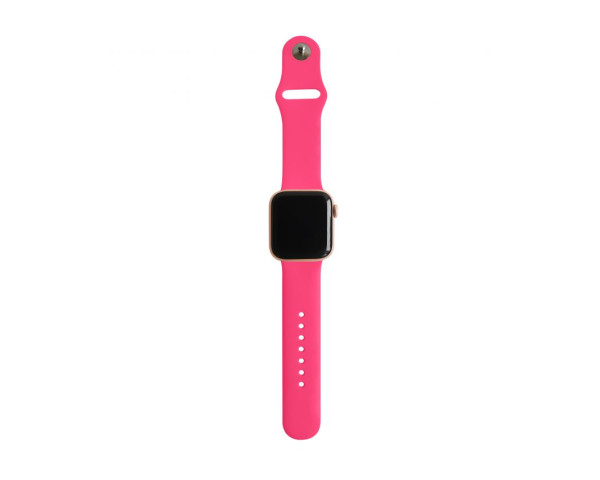 Ремінець для Apple Watch Sport Band силіконовий 38/40мм S/M neon pink / неоновий рожевий (47)