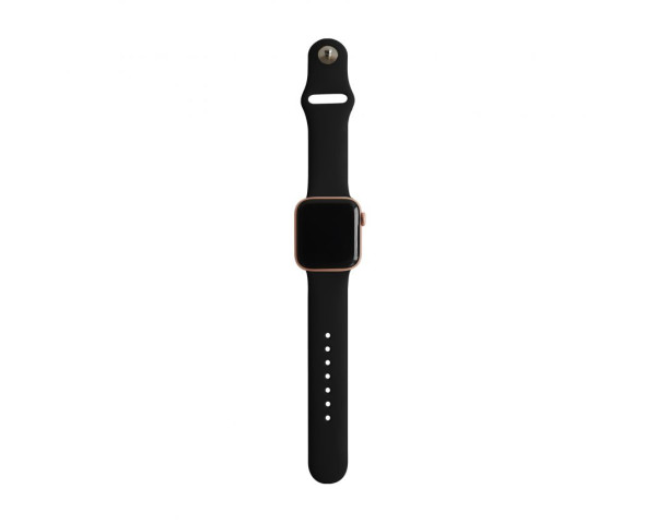 Ремінець для Apple Watch Sport Band силіконовий 42/44мм M/L black / чорний (18)