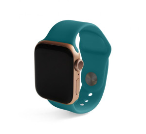 Ремінець для Apple Watch Sport Band силіконовий 42/44мм S/M dark sea wave / морська хвиля темний (62)