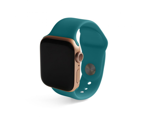 Ремінець для Apple Watch Sport Band силіконовий 42/44мм S/M dark sea wave / морська хвиля темний (62)