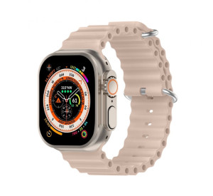 Ремінець для Apple Watch Ultra Ocean Band силіконовий 38/40/41мм L sand powder / бежевий (11)