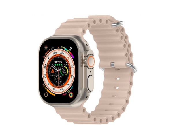 Ремінець для Apple Watch Ultra Ocean Band силіконовий 42/44/45/49 L sand powder / бежевий (11)